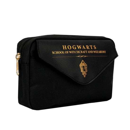 ΚΑΣΕΤΙΝΑ Harry Potter PU Multi Pocket Pencil Case – Hogwarts Shield