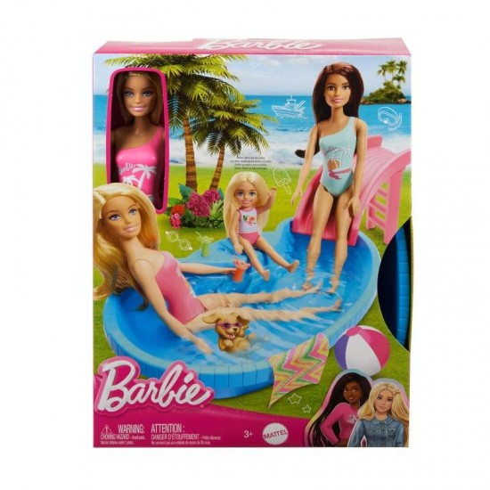 Barbie - Πισινα Με Κουκλα (HRJ74)