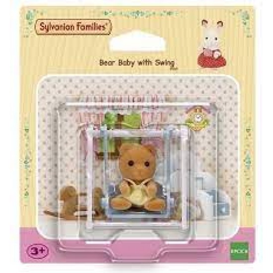 Sylvanian Families Bear Baby with Swing (4559) - [